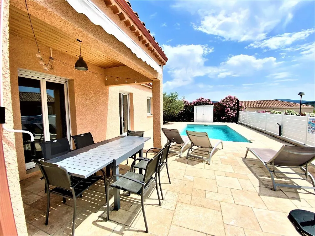 Βίλα Gite Cesar 6P, 3Ch, Piscine Privee, Terrain Prive Clos, Terrain De Petanque Vallon-Pont-dʼArc