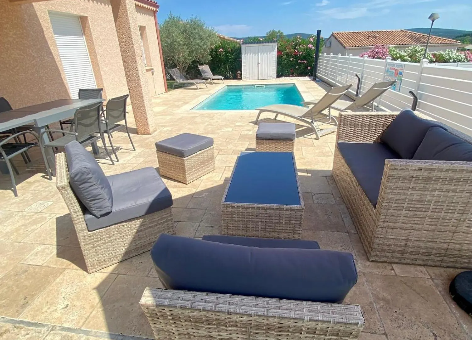 Βίλα Gite Cesar 6P, 3Ch, Piscine Privee, Terrain Prive Clos, Terrain De Petanque Vallon-Pont-dʼArc